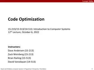 Compiler Optimization Principles and Pioneers at Carnegie Mellon