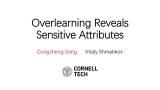 Revealing Sensitive Attributes in Overlearning Models