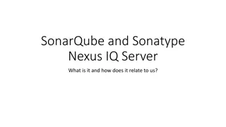 SonarQube and Sonatype Nexus IQ Server for Code Quality