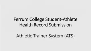 Ferrum College ATS Health Record Submission Instructions