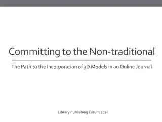 Incorporation of 3D Models in Online Journal Library Publishing Forum 2016