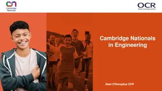 Cambridge Nationals in Engineering: Qualifications Overview