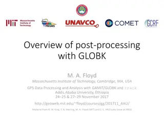 Post-Processing with GLOBK for Geodetic Analysis