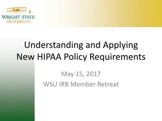 HIPAA Policy Requirements for Research