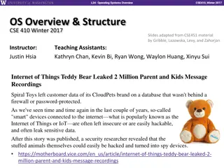 Introduction to Operating Systems Overview and Combinational Logic CSE410 Winter 2017