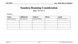 IEEE 802.11-24 Seamless Roaming Implementation Insights