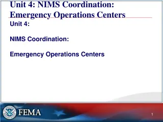 Emergency Operations Centers (EOCs)