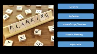 Essence of Planning in Management