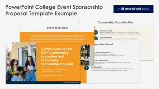 Engage with Innovation: Sponsorship Proposal for Campus Culture Fest 20XX