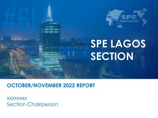 SPE Lagos Section October/November 2022 Report: Events, Training, and Updates