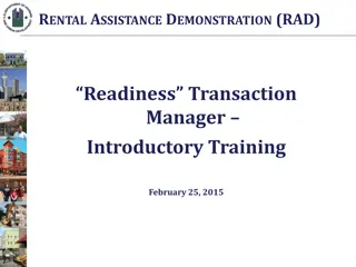RAD Readiness Training Overview and Guidelines