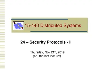 Effective Secure Channels and Key Distribution in Distributed Systems