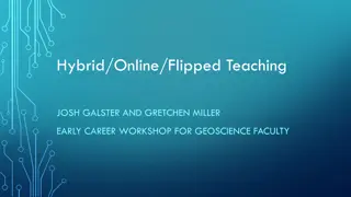 Effective Strategies for Hybrid, Online, and Flipped Teaching in Geoscience Faculty Workshops