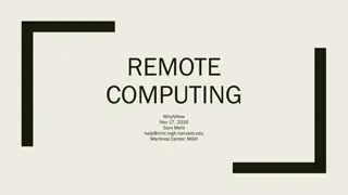Advanced Remote Computing Tips for Partners HealthCare Employees
