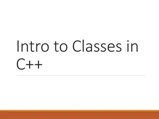 Classes in C++ Programming
