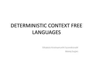 Deterministic Context-Free Languages