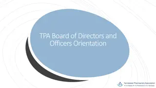 Tennessee Pharmacists Association and Board of Directors Overview