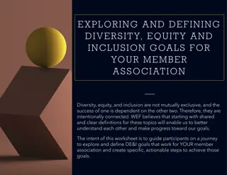 Defining Diversity, Equity, and Inclusion Goals for Associations