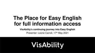 Enhancing Accessibility Through Easy English for Better Understanding