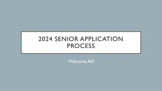 2024 Senior Application Process