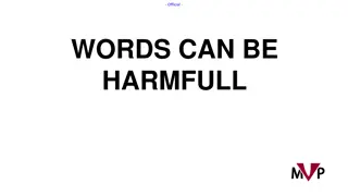 Dealing with Harmful Words and Behavior in School