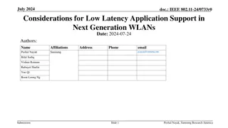 Enhancing Low Latency Support in Next Generation WLANs