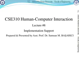 HCI Implementation in Windowing Systems