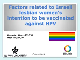 Factors Influencing HPV Vaccination Intentions Among Israeli Lesbian Women