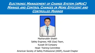 Efficient Electronic Management of Change System for Safety in Industries
