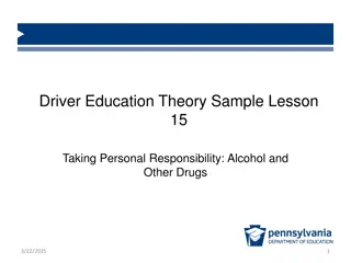 Personal Responsibility: Alcohol and Other Drugs Education