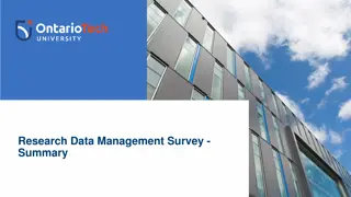 Insights from Research Data Management Survey