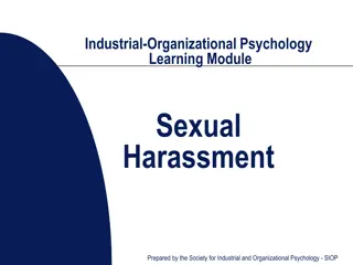Sexual Harassment in the Workplace