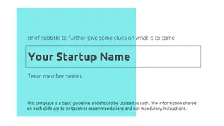 Innovative Startup Deck Guidelines - Problem, Solution, Viability