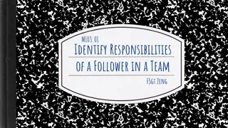 Responsibilities of a Follower in a Team