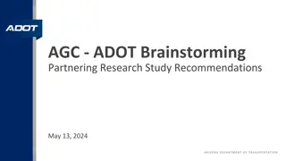 ADOT Partnering Research Study Findings and Recommendations