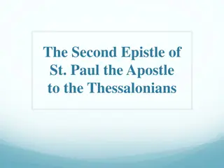 Encouragement and Correction in 2 Thessalonians