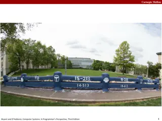 Carnegie Mellon Virtual Memory Systems: A Programmer's Perspective