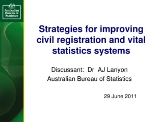 Enhancing Civil Registration and Vital Statistics Systems: Key Strategies and Reflections