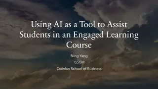 Enhancing Student Engagement with AI in Engaged Learning Courses