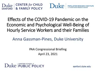Impact of COVID-19 on Hourly Service Workers and Families: Economic and Psychological Effects