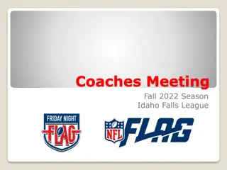 Idaho Falls League Fall 2022 Season: Coaches Meeting, Announcements, and Schedule