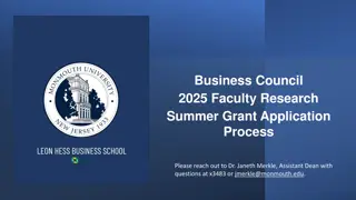 2025 Faculty Summer Research Grant Program at Leon Hess Business School