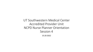NCPD Nurse Planners Orientation Session at UT Southwestern Medical Center