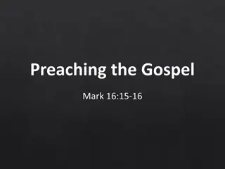 The Gospel and Its Message