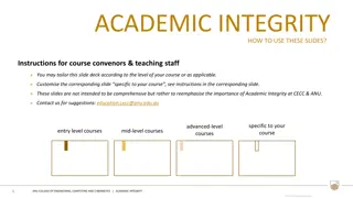 Academic Integrity Guidelines for CECC Course Convenors and Teaching Staff