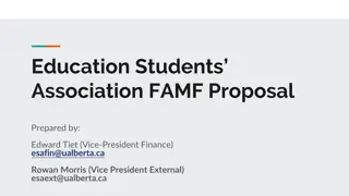 Education Students Association Membership Fee Proposal