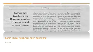Databases for Legal Research