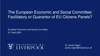 EU Citizens Panels: The Role of European Economic and Social Committee