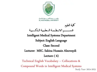 Mastering Collocations and Compound Words in Medical English