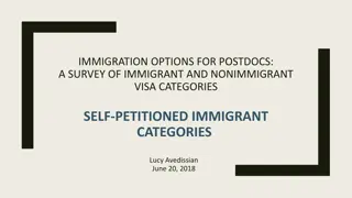 Immigration Options for Postdocs: Self-Petitioned Immigrant Categories